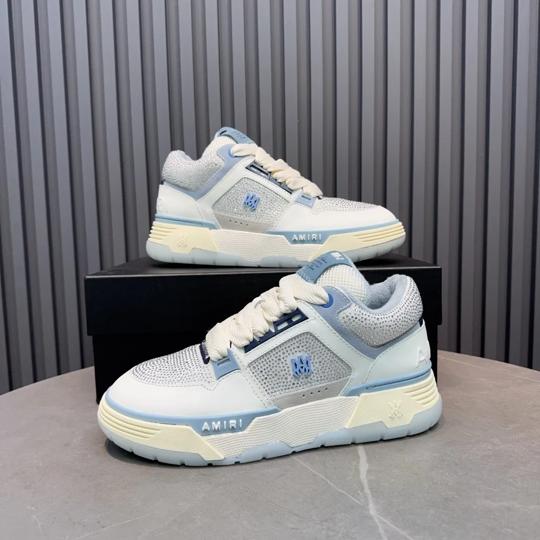 Men's shoes 💰760💰 AMIRI AMIRI fashion brand hot sale 🔥 Available all year round, couples 💑 Official website synchronization Imported fabrics 1⃣️ vs 1⃣️ replica, original factory special original sole, 35-45 (45. non-refundable)